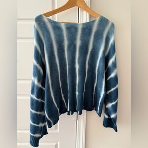 Moth by Anthropologie Tempest Cropped Tie-Dye Sweater Dolman Sleeves Small